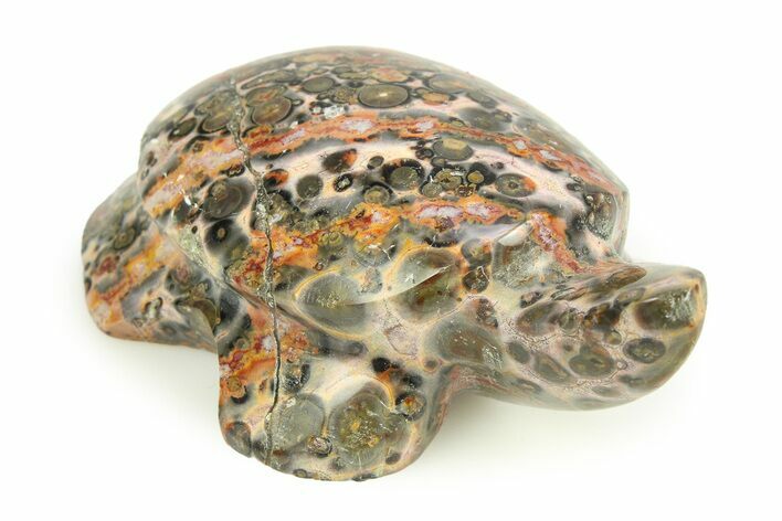 Carved Leopard Stone Turtle - Mexico #308300